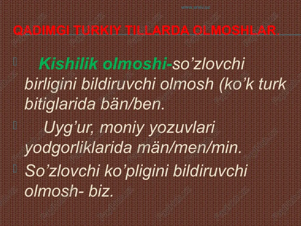 "boshlang‘ich sinflarda kishilik olmoshlarini o‘rganish uslubiyoti" - Page 4