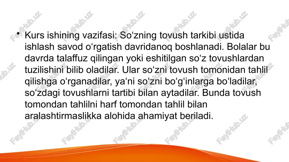 tovushlar va harflar, unli va undosh tovushlarning xususiyatlari bilan tanishtirish - Page 4