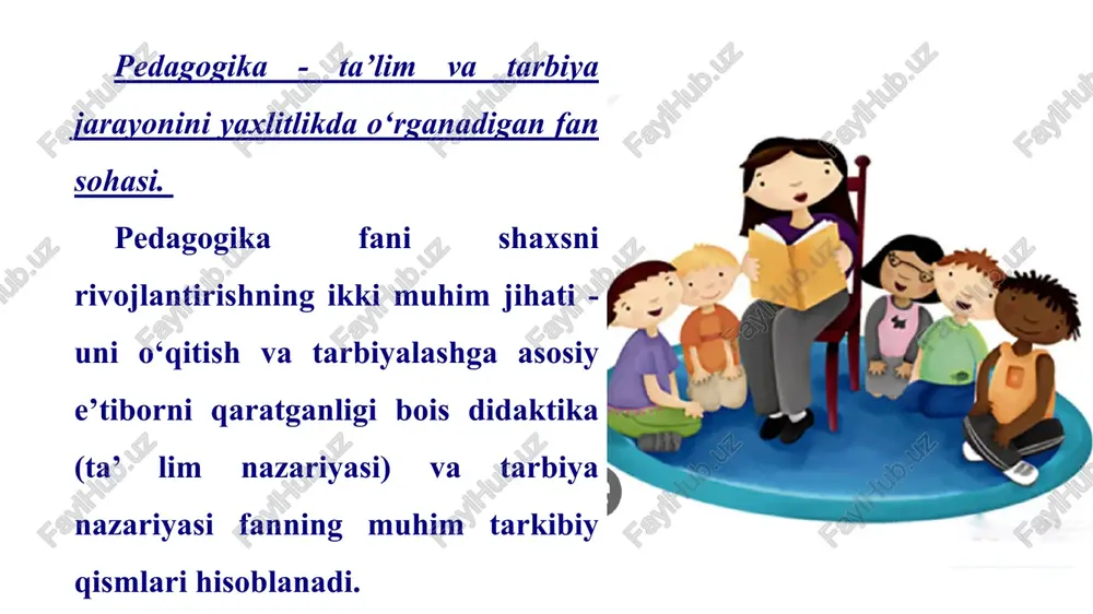 pedagogika shaxs tarbiyasi va rivojlanishi to'g'risidagi fan - Page 4