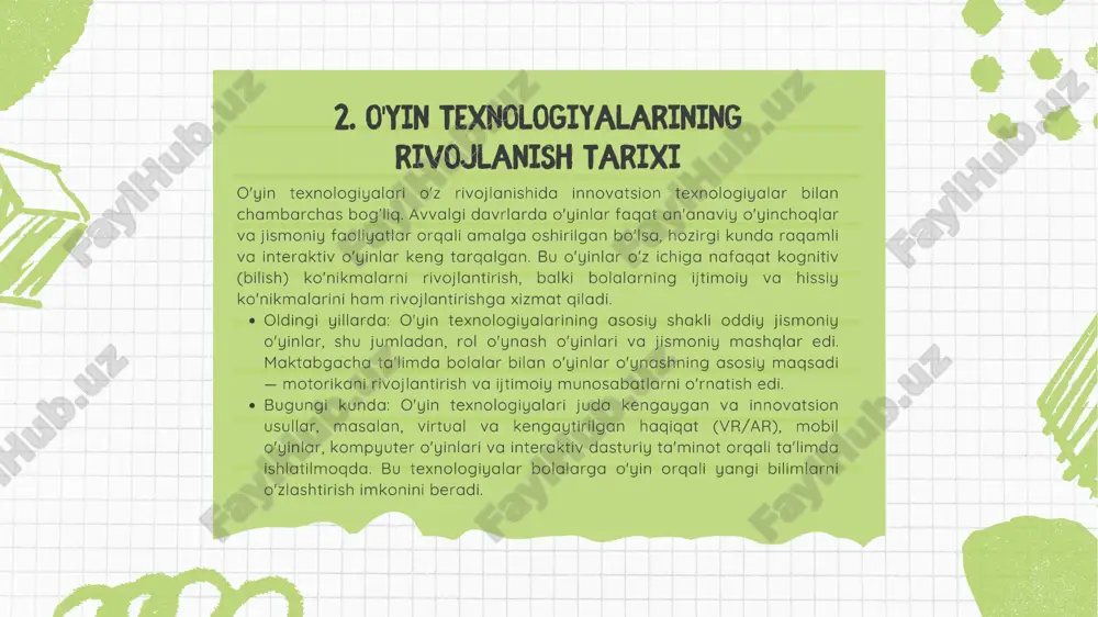 inavatsion texnalogiyalari orqali oʻyinlarni tashkil qilish - Page 4
