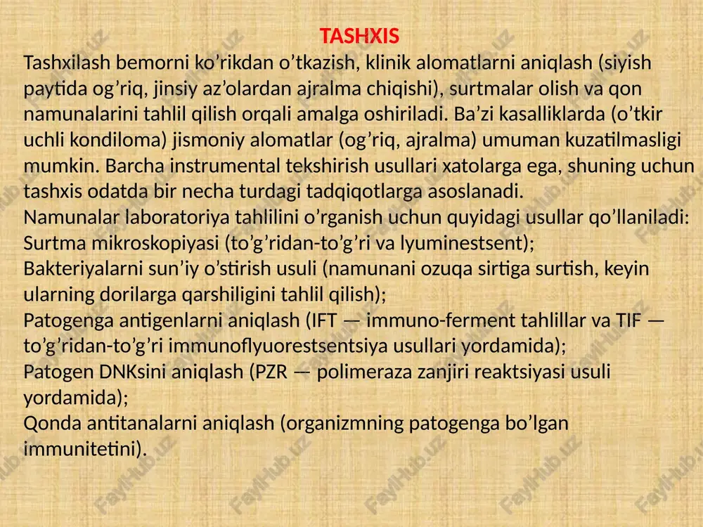 jinsiy yo’l bilan yuqadigan infektsiyalar - Page 4