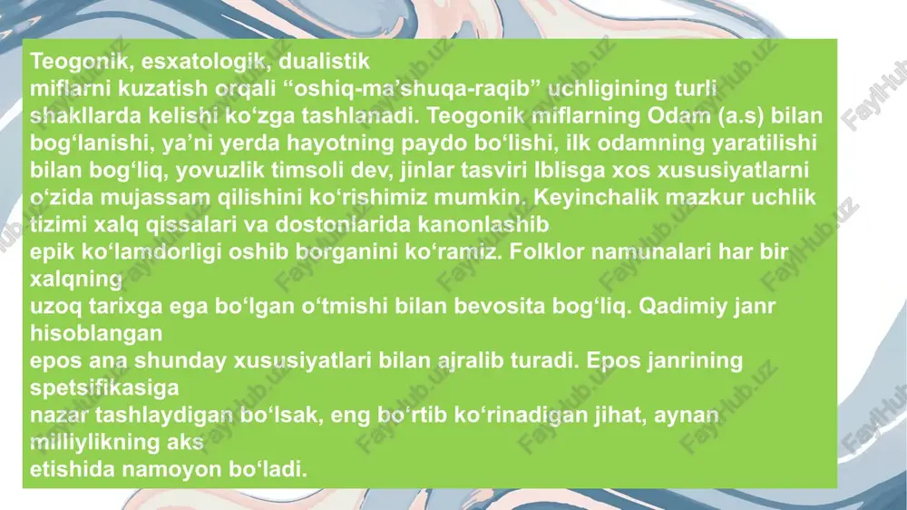 ilik, rashk, soddalik o‘ziga xos joziba bilan tasvirlangan. muallif ma’shuqa portretini chizgandayoq unda suvrat va siyrat aro uyg‘un go‘zallik borligi ayonlashadi. romanning beshinchi faslidagi “par yostiq quchog‘ida sovuqdan erinibmi va yo boshqa bir sabab bilanmi uyg‘oq yotqan bir qiz” kumushbibi edi. marg‘ilonning go‘zallaridan bo‘lgan bu qizga ta’rif shunday: “uning qora zulfi par yostiqning turlik tomonig‘a tartibsiz suratda to‘zg‘ib, quyuq jinggila kiprak ostidagi timqora ko‘zlari bir nuqtag‘a tikilganda, nimadir bir narsani ko‘rgan kabi... qop-qora kamon, o‘tib ketkan nafis, qiyig‘ qoshlari chimirilganda, nimadir bir narsadan cho‘chigan kabi...to‘lg‘an oydek g‘uborsiz oq yuzi bir oz qizilliqg‘a aylanganda, kimdandir uyalg‘an kabi...”. raqib obrazi. “o‘tkan kunlar” romanida raqib – otabekka butunlay qarama-qarshi xususiyatlarga ega homid. homid faqatgina hiyla-nayrang ishlatib, oshiq-ma’shuqlarning yo‘lini to‘smaydi. uning butun borlig‘i, odamlar bilan bog‘liq munosabatlari hasadga to‘la. homidda aqlan boshqalardan ustunlik bo‘lsa ham, o‘zi mansub bo‘lgan olamdan oyog‘ini uzolmay, atrofidagilarni ham shayton yo‘liga boshlashga intiladi. homiddagi raqibga xos jihatlarni ko‘rib chiqsak. homid …