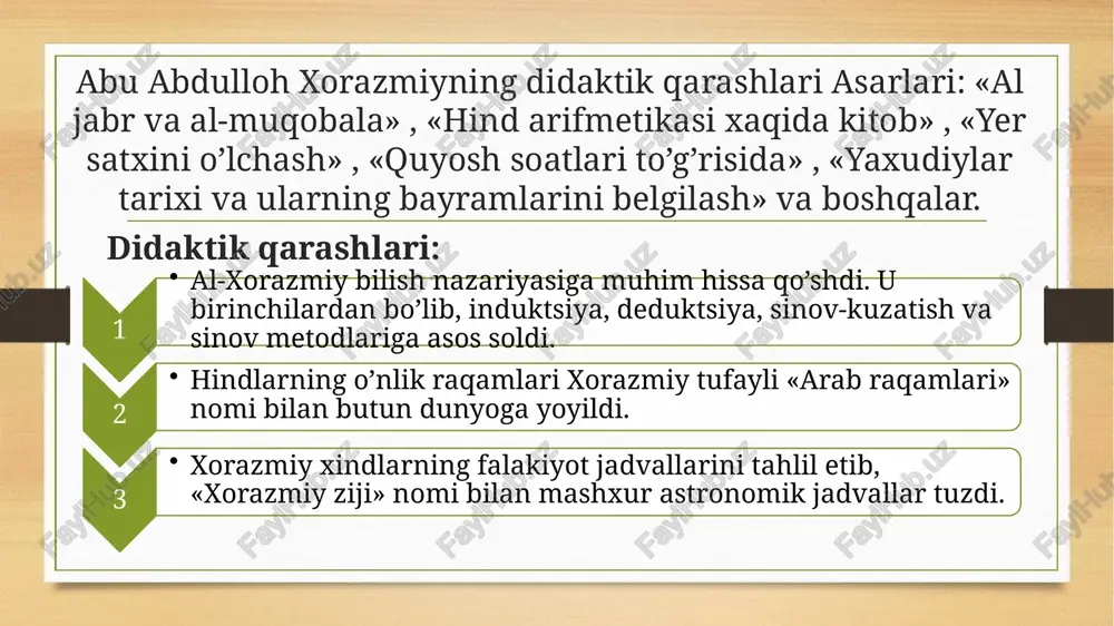 al-xorazmiy va beruniyning pedagogik g’oyalari - Page 4