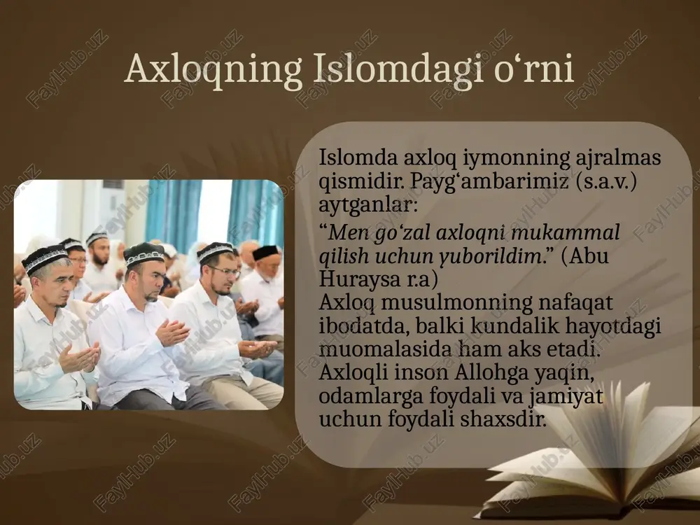 islom va axloqli jamiyat - Page 4