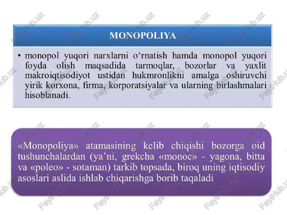monopoliyaning mohiyati va iqtisodiy asoslari - Page 4