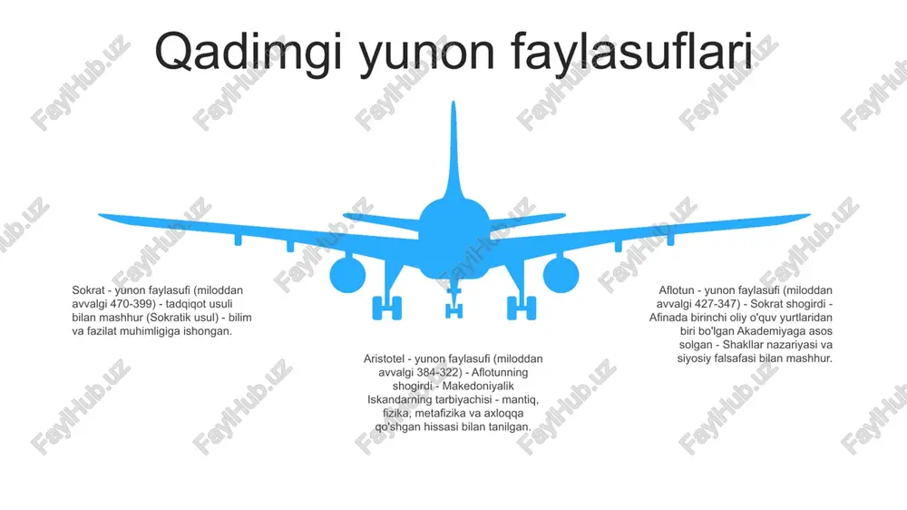 falsafaga sezilarli ta'sir ko'rsatdi. u ekzistensializm va absurdizm kabi adabiy oqimlarni ilhomlantirdi va o'zlik, erkinlik va insoniy holat mavzularini o'rganuvchi rassomlar va ziyolilar uchun ilhom manbai bo'ldi. 06 05 04 03 02 fenomenologiya 01 02 ta'riffenomenologiya - ong va sub'ektiv tajribani o'rganishga urg'u beradigan falsafiy oqim. u voqelikning tabiati haqida hech qanday taxminlar qilmasdan, ongning muhim tuzilmalarini tavsiflash va tahlil qilishga intiladi. asosiy xususiyatlar - birinchi shaxs nuqtai nazariga e'tibor qaratadi, ular odamlar tomonidan yashayotgan tajribalarni o'rganadi. - dualizmni, ong va tana alohida mavjudotlar degan fikrni rad etadi. - "qavs" yoki e'tiqodlarni to'xtatib turish jarayoni orqali dunyoni tushunishga intiladi. va taxminlar. 03 ishtirokchilar - edmund gusserl (1859-1938): "fenomenologiya" atamasini ishlab chiqdi va uning asosiy tamoyillarini belgilab berdi. - martin xaydegger (1889-1976): mavjudlik va borliqning ma'nosini o'rganish uchun kengaytirilgan fenomenologiya. - moris merlo-ponti (1908-) 1961): tana va ong o'rtasidagi munosabatlarni o'rganib chiqdi. strukturizm strukturizm - bu lingvistik yondashuv:- u tilning tuzilishi …