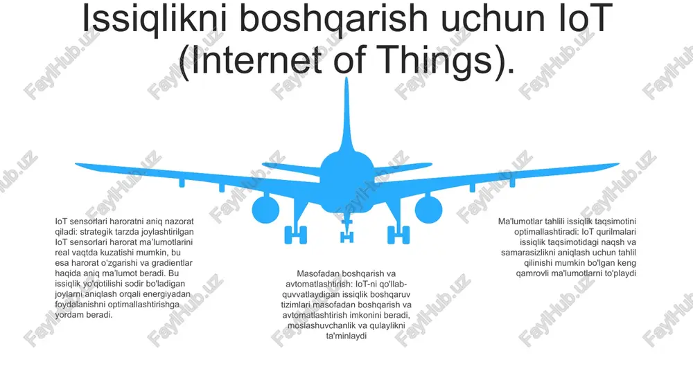 bashoratli texnik xizmat ko'rsatishga imkon beradi, bu esa proaktiv texnik xizmat ko'rsatish va ishlamay qolish vaqtini kamaytirish imkonini beradi. tizimni optimallashtirish: raqamli egizaklar butun isitish tizimining to'liq ko'rinishini ta'minlaydi va muhandislarga uning ishlashini optimallashtirish imkonini beradi. ular tizimning ishonchliligi va samaradorligini oshirishga olib keladigan muammolar, samarasizliklar va yaxshilash joylarini aniqlashlari mumkin. issiqlik taqsimoti uchun aqlli tarmoq integratsiyasi kengaytirilgan samaradorlik: raqamli texnologiyalar ilg'or ma'lumotlar tahlili va nazorat qilish imkoniyatlarini ta'minlaydi, bu esa issiqlik taqsimoti tizimlarida energiya samaradorligini oshirish va operatsion xarajatlarni kamaytirishga olib keladi. ishonchlilik va chidamlilik yaxshilandi: aqlli tarmoq integratsiyasi masofaviy monitoring va nosozliklarni aniqlash imkonini beradi, issiqlik taqsimlash tizimlarining ishonchliligi va chidamliligini oshiradi, uzluksiz va barqaror ta'minotni ta'minlaydi. integratsiya va raqamlashtirish: aqlli tarmoq integratsiyasi issiqlik tarmoqlarini real vaqt rejimida kuzatish va nazorat qilish orqali issiqlik taqsimotini optimallashtirish imkonini beradi. issiqlik energiyasini boshqarish uchun mobil va veb-ilovalar raqamli issiqlik energiyasini boshqarish platformasi: bu platforma issiqlik energiyasidan foydalanishning real vaqt rejimida …