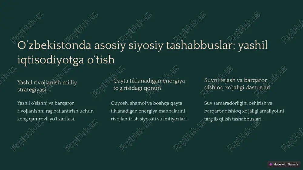 prezentatsiya, yashil iqtisodiyot - Page 4