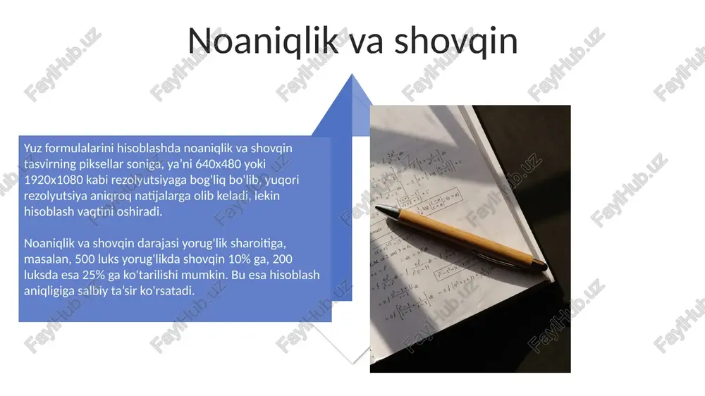 li modellashtirishda 20% gacha xatolikka olib kelishi mumkin, bu esa aniqlik va ishonchlilikni pasaytiradi. proyeksiya usullarini noto'g'ri tanlash yoki parametrlarni optimallashtirmagan holda 15-25% gacha xatolikka olib kelishi mumkin bo'lgan perspektiv buzilishlar kompyuter grafikasi va 3d modellashtirishda muhim muammo hisoblanadi. yuz ifodalarining ta'siri yuz mushaklarining harakatlari va burchaklarining o'zgarishiga bog'liq bo'lgan 30 dan ortiq parametrlarni hisobga olish, yuqori aniqlikdagi formulalarni yaratishni murakkablashtiradi. yuz ifodalarini aniqlashda xatolik chegarasi o'rtacha 5-10% ni tashkil etadi, bu esa hisob-kitoblarning ishonchliligini pasaytiradi va diagnostika aniqligini cheklaydi. yuzning assimetriyasi yuzning o'rta chizig'idan 2 mm dan ortiq og'ish, ko'zlar, qoshlar yoki lablarning joylashuviga qarab, yuz assimetriyasini ko'rsatishi mumkin. yuzning assimetriyasi 5 dan ortiq nuqtalarda aniqlanganda, og'ir darajadagi assimetriya deb hisoblanadi va jarrohlik tuzatish talab qilishi mumkin. individual farqlar yuz formulalarini hisoblashda individual farqlar, masalan, yuzning 3d modellashtirishda aniqlik darajasi 90% dan kam bo'lganda, individual anatomik xususiyatlarni hisobga olishning murakkabligi bilan bog'liq muammolarni keltirib chiqaradi. individual farqlardan kelib chiqadigan …