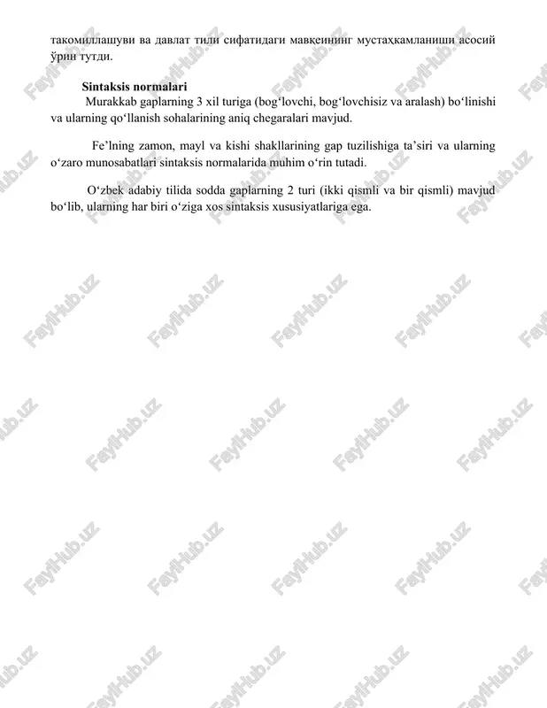 adi. tilning yanada takomillashuvi uchun doimiy ishlar davom ettirilishi lozim. 📚foydalanilgan adabiyotlar 1. oʻzbek tilining imlo lugʻati. toshkent: oʻzbekiston respublikasi fanlar akademiyasi til va adabiyot instituti, 2000. 2. oʻzbek tilining grammatikasi. toshkent: oʻzbekiston respublikasi fanlar akademiyasi til va adabiyot instituti, 1960. 3. oʻzbek adabiy tilining normativ grammatikasi. toshkent: oʻqituvchi, 1992. 4