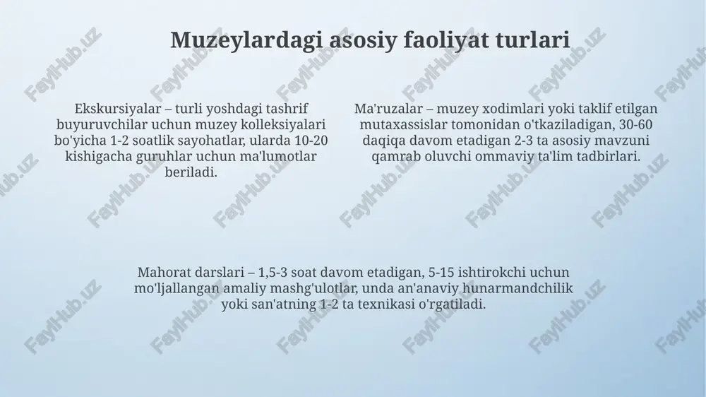 oʻzbekistonda muzeylar faoliyati - Page 4