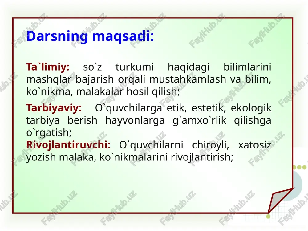 ona tili fanidan ochiq dars - Page 4