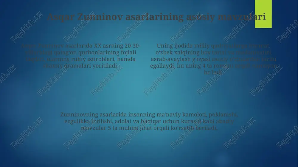 asqar zunninovning hayoti va ijodi - Page 4