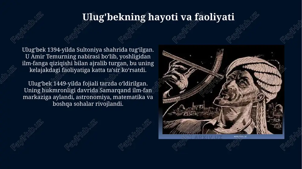 mirzo ulug'bek-davlat arbobi va buyuk olim - Page 4