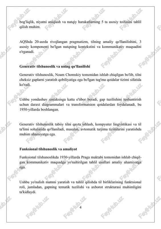kognitiv tilshunoslik fikrlashni kategoriyalash, prototiplash va ramkalash orqali tahlil qiladi, bunda tushunchalar til orqali qanday shakllanishi o'rganiladi. mental leksikon tushunchasi kognitiv tilshunoslikda muhimdir, bu shaxsning miyasida saqlanadigan so'zlar va ularning ma'nolari, 2000 dan ortiq birlikni tashkil etadi. kognitiv tilshunoslik metaforani fikrlashning asosiy usuli sifatida ko'radi, bunda bir tushuncha sohasini boshqasiga (masalan, 'vaqt - pul' metaforasi) bog'lash muhim hisoblanadi. tarixiy-qiyosiy tilshunoslik va til evolyutsiyasi tarixiy-qiyosiy tilshunoslik 19-asrda paydo boʻlib, hind-yevropa tillari oilasining rekonstruktsiyasi orqali umumiy ildizlarni aniqlashga qaratilgan. bu tillarning evolyutsiyasini tushunishga yordam beradi. til evolyutsiyasi fonetik oʻzgarishlar, morfologik soddalashuv va sintaktik qayta qurishlar kabi jarayonlar orqali namoyon boʻladi. masalan, lotin tilidan roman tillarining paydo boʻlishi bunga misol boʻladi. grimm qonuni kabi tovush almashinish qonuniyatlari tarixiy-qiyosiy tilshunoslikda muhim rol oʻynaydi. bu qonuniyatlar tillarning 100 yillar davomidagi fonetik transformatsiyasini tushuntiradi. amaliy tilshunoslik: vaziyatlar va yechimlar amaliy tilshunoslik 20-asrning oʻrtalarida shakllandi va u til masalalarini hal etish uchun turli sohalarda (taʼlim, sud ekspertizasi) …