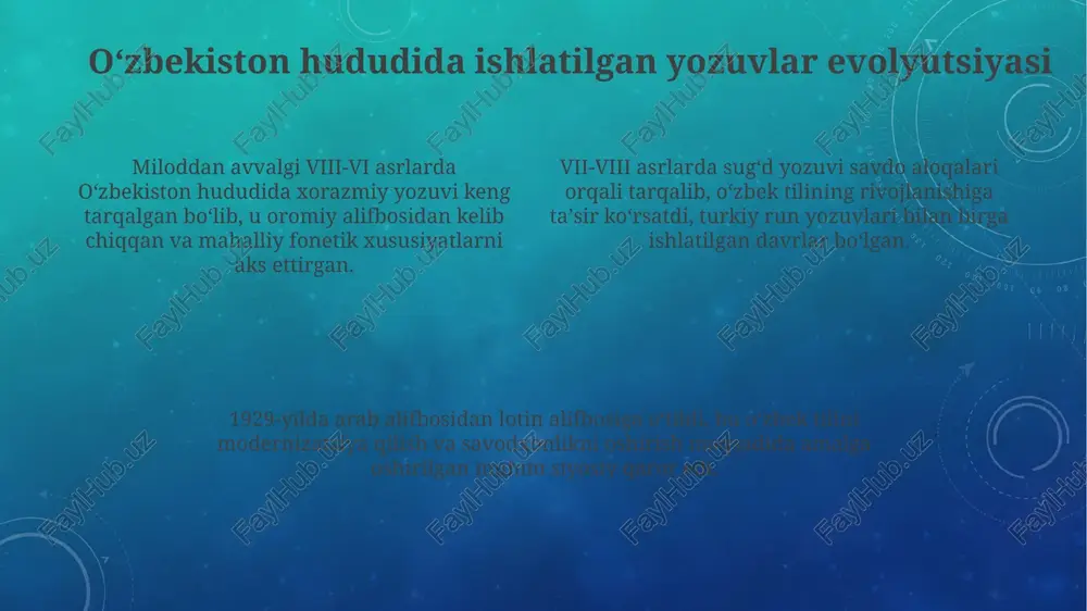 o'zbek yozuvlarining tarixi - Page 4