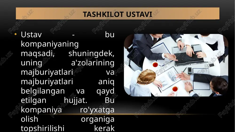 biroq, ko'pchilik ozchilik sud adolatli deb hisoblagan narxni olishini ko'rsatadigan narxga oid qoidani kiritishga tayyor edi. o'tkazilgan; o'zgartirish haqiqiy emas, chunki u faqat ko'pchilik manfaati uchun edi o'zgartirish to'g'risidagi ariza maqolaga kiritilgan har qanday o‘zgartirish, o‘zgartirilgan maqolalarning nusxasi o‘zgartirish to‘g‘risidagi maxsus qarorning imzolangan nusxasi bilan birga 15 kun ichida ro‘yxatdan o‘tkazuvchiga yetkazilishi kerak. nizom va moddalar o'rtasidagi munosabat a) kompaniyalar akti, agar maqolalar ruxsat bersa, kompaniyaga chora ko'rishga imkon beradi va boshqa tomondan, agar kompaniya ularni o'zgartirishi kerak bo'lsa b) agar kompaniyalar biron bir narsani taqiqlasa va qonun bilan faqat maxsus qaror bilan ruxsat etilgan bo'lsa, kompaniyalar qonun hujjatlarini bekor qiladi. kompaniyalarning ahamiyati ob'ektlari, sig'imlari va ultra viruslari ob'ektlar: 2006 yilgi qonunga muvofiq kompaniyaning ob'ektlari butunlay cheklanmagan. agar kompaniyaning o'zi buni 31-qism ostida cheklashni xohlamasa. ob'ektlarni o'zgartirish: ob'ektlar 21-bo'limga muvofiq maxsus ruxsat bilan o'zgartirilishi mumkin. imkoniyat va ultra vires  agar direktorlar kompaniya ob'ektlari tomonidan cheklangan xatti-harakatlarga ruxsat bersa, u …