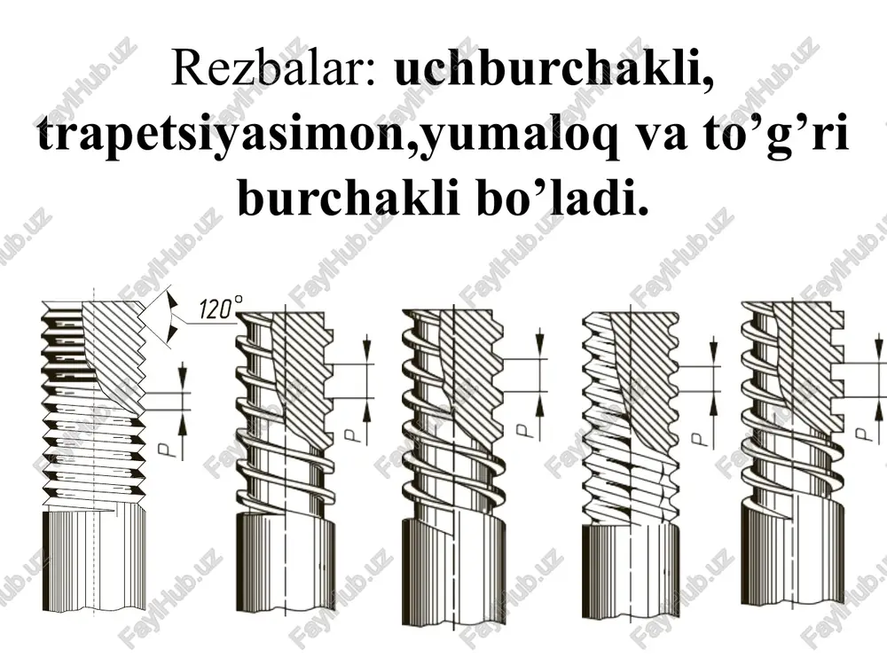 rezbalar va ularni texnikada qo’llanishi.tishli uzatmalar. - Page 4
