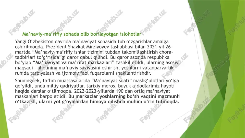 yangi o’zbekistonda amalga oshirilayotgan ma’naviy o’zgarishlar - Page 4