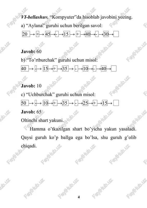 ii-sinfda musobaqa darsi - Page 4