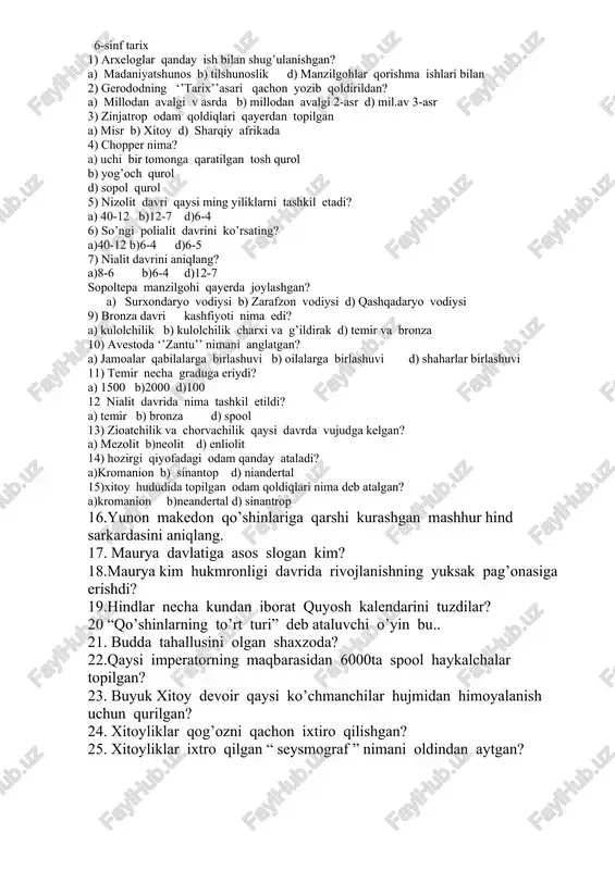 o’lkasiga bostirib kirgan? 2.aleksandr makedonskiy qachon fors davlatini bosib oldi? 3. hindistonda bu tabaqani “hazar qilinganlar” deyishgan? 4yunon va makedon qo’shinlarining hindistondan butunlay quvib yuborilgan yilni aniqlang. 5. aleksandr makedonskiy qachon hindistondan bobilga qaytib ketadi?