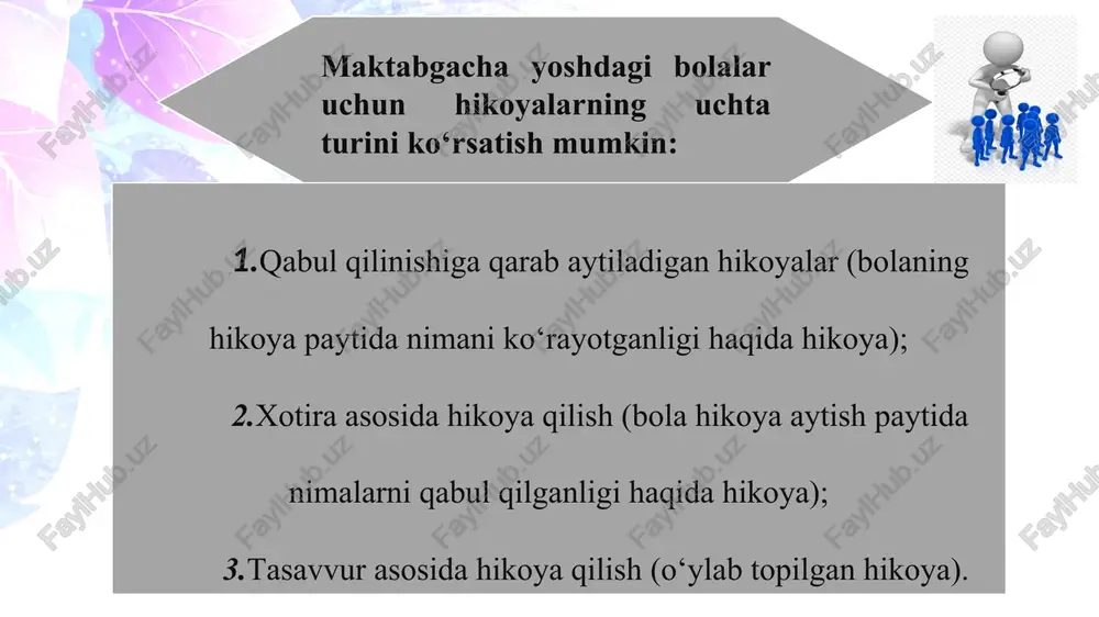 hikoya qilib berish turlari va metodlari - Page 4