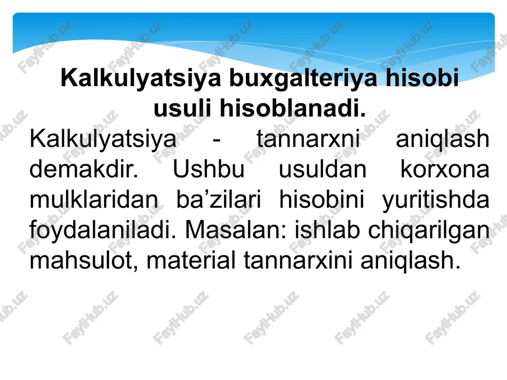 moddiy, mehnat haqi va ustama xarajatlar hisobi - Page 4