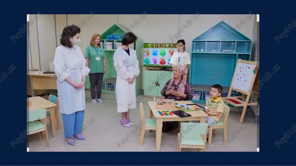 igi bilan 6. uzoq muddat kasalxonada yotgan bolalarga kim ta’lim beradi? a) oddiy tibbiyot xodimlari b) maxsus tayyorlangan pedagoglar c) faqat ota-onalar d) faqat psixologlar 7. 2020-yildagi “ta’lim to‘g‘risida”gi qonunda bolalarga qanday huquq kafolatlangan? a) faqat sog‘lom bo‘lish huquqi b) teng ta’lim olish huquqi c) ishlash huquqi d) darsdan ozod bo‘lish huquqi 8. gospital sinflar qayerlarda tashkil etilgan? a) faqat maktablarda b) bolalar shifoxonalarida c) universitetlarda d) sport maydonlarida 9. gospital pedagogika qaysi tamoyilga asoslanadi? a) raqobat tamoyili b) inson manfaatlari ustuvorligi tamoyili c) bozor tamoyili d) iqtisodiy rivojlanish tamoyili 10. gospital pedagogikaning asosiy vazifalaridan biri: a) bolani davolash b) ruhiy barqarorligini saqlash va ta’limni davom ettirish c) tibbiy muolajalarni o‘tkazish d) sport mashg‘ulotlarini o‘tkazish 11. o‘zbekiston gospital pedagogikasida qaysi mutaxassislar ishtirok etadi? a) faqat shifokorlar b) pedagog, psixolog va defektologlar c) faqat hamshiralar d) faqat texnik xodimlar 12. gospital pedagogika sohasida asosiy muammo nimada? a) darslar ko‘pligi b) maxsus …