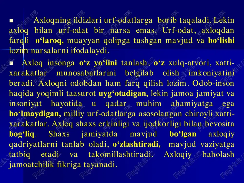 aoliyat yuritgan italiyalik vrach – psixiatr, kriminalshunos chezare lombrozo: “baʼzi odamlar jinoiy mayllar bilan tug‘iladilar va ular ibtidoiy insonlar tipiga mansub bo‘ladilar”, degan xulosaga keladi. uning fikriga ko‘ra, jinoyatchi tiplarni bosh chanog‘i shakliga qarab aniqlash mumk in. u ijtimoiy tajribaning kriminal xulq rivojiga taʼsirini inkor etar edi, uning asosiy g‘oyasi- ko‘pchilik jinoyatchilarning biologik jihatdan degenerativ (nasli buzilgan) va defektli (nuqsonli) ekanida edi. pol broka (1824 – 1880) chezare lombrozo (1835 – 1905) jinoyatning psixologik nazariyalari ham, biologik nazariyalar kabi jinoiy mayillarning shaxsning muayyan tipi bilan bog‘lanadi. jinoyatni psixologik jihatdan talqin qilishga freyd g‘oyalari, muayyan taʼsir o‘tkazdi. freyd fikriga ko‘ra, ilk bolalikda o‘rganiladigan o‘zini cheklashlardan ko‘pchilik axloqiy sifatlar vujudga keladi. ota-onalar bilan o‘ziga xos munosabatlar shakillanishi oqibatida, baʼzi bolalarda bunday cheklov shakllanmaydi va demak axloqiylik tuyg‘usi asosan mavjud bo‘lmaydi. psixopatlarni zo‘rlikdan lazzat oladigan odamovi shaxslar sifatida tavsiflash mumkin. zigmund freyd (1856 – 1939) psixo-fiziologik omillar e’tiboringiz uchun raxmat!