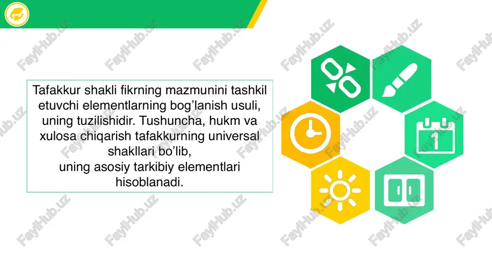 on fuqarolari siyosiy huquqlarga ega – ayiruvchi tushuncha o‟zbekiston fuqarolari tinchlik tarafdori – to‟plovchi tushuncha tushunchalar mazmuniga ko‟ra konkret va abstrakt, nisbatli va nibatsiz, ijobiy va salbiy turlarga bo‟linadi. masalan: “avtomobil” – konkret tushuncha “do‟stlik” – abstrakt tushuncha “institut” – nisbatsiz tushuncha “sabab” va “oqibat” – nisbatli tushunchalar “bilimli” – ijobiy tushuncha “bilimsiz” – salbiy tushuncha tushunchalar o‟rtasidagi munosabatlar obyektiv olamdagi barcha narsa va hodisalar o‟zaro aloqada bo‟lganligi sababli, inson ongida mana shu narsa va hodisalarni aks ettiruvchi tushunchalar ham ma'lum bir munosabatlarga kirishadi. tushunchalar avvalombor, munosabatlariga ko‟ra taqqoslanadigan va taqqoslanmaydiganga bo‟linadi. taqqoslanadigan tushunchalar mazmuni va hajmi jihatidan ma'lum umumiy o‟xshash belgiga hamda o‟zaro munosabatga ega bo‟ladi. masalan: taqqoslanadigan tushunchalar “o‟qituvchi” va “shifokor” taqqoslanmaydigan tushunchalar “daftar” va “teatr” a v taqqoslanadigan tushunchalar o‟rtasidagi munosabatlarning o‟zi hajm jihatidan sig’ishadigan va sig’ishmaydiganga bo‟linadi. sig‟ishadigan tushunchalar munosabati moslik, qisman moslik va bo’ysunish (subordinatsiya) munosabatlariga bo‟linadi. moslik munosabatidagi bitta predmet va predmetlar sinfini aks …