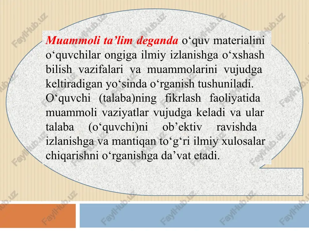 muammoli o’qitish mohiyati va vazifasi - Page 4