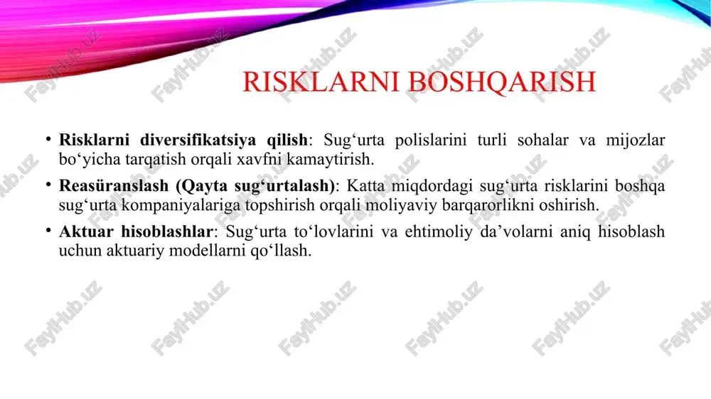 sug‘urta kompaniyalarida moliyaviy barqarorlikni ta’minlash usullari - Page 4