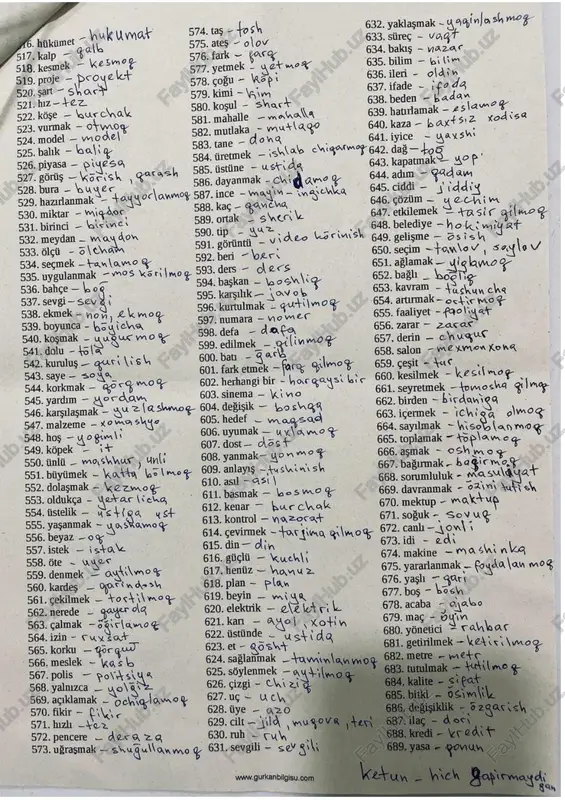 turk tilidan 1000ta so’zlar - Page 4