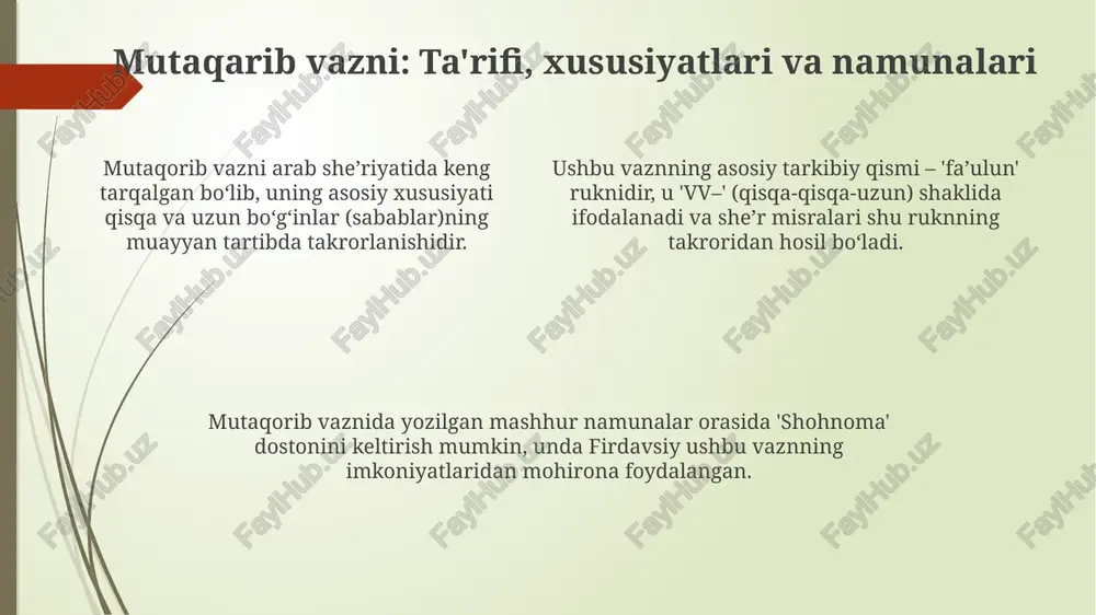mutadorik va mutaqarib bahrvaznlari - Page 4