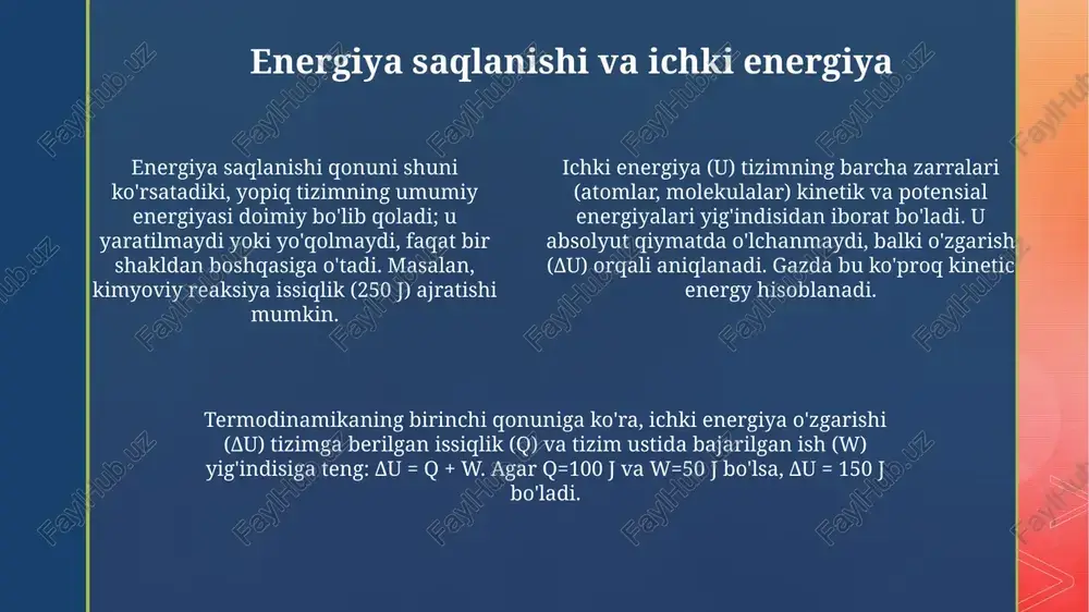 termodinamikaning birinchi qonuni - Page 4