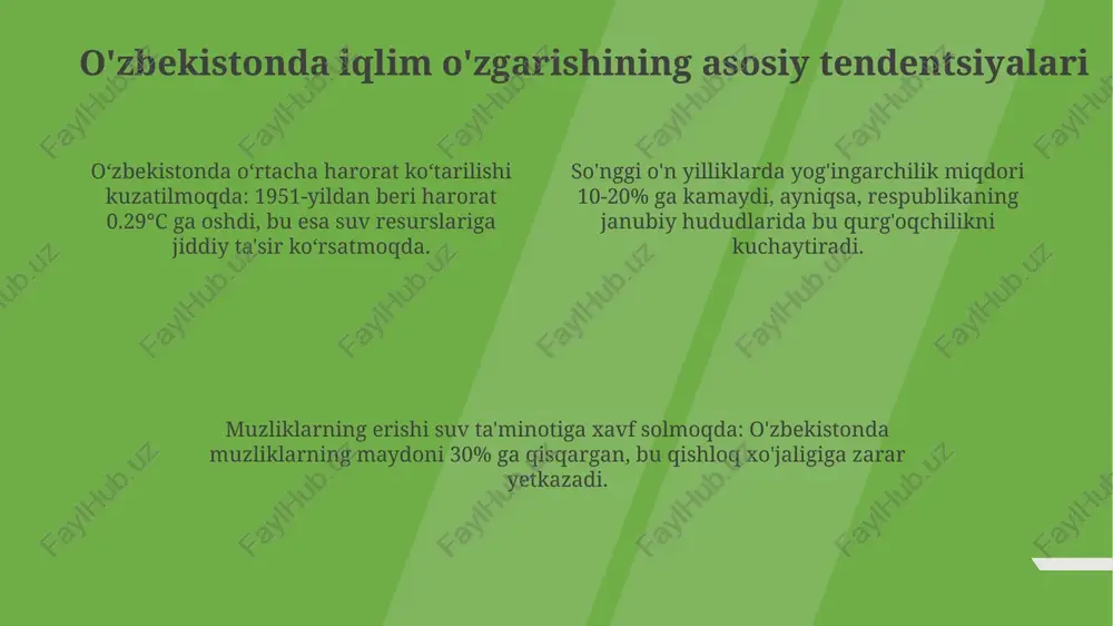 o'zbekistonda glabal iqlim o'zgarishining oqibatlari - Page 4