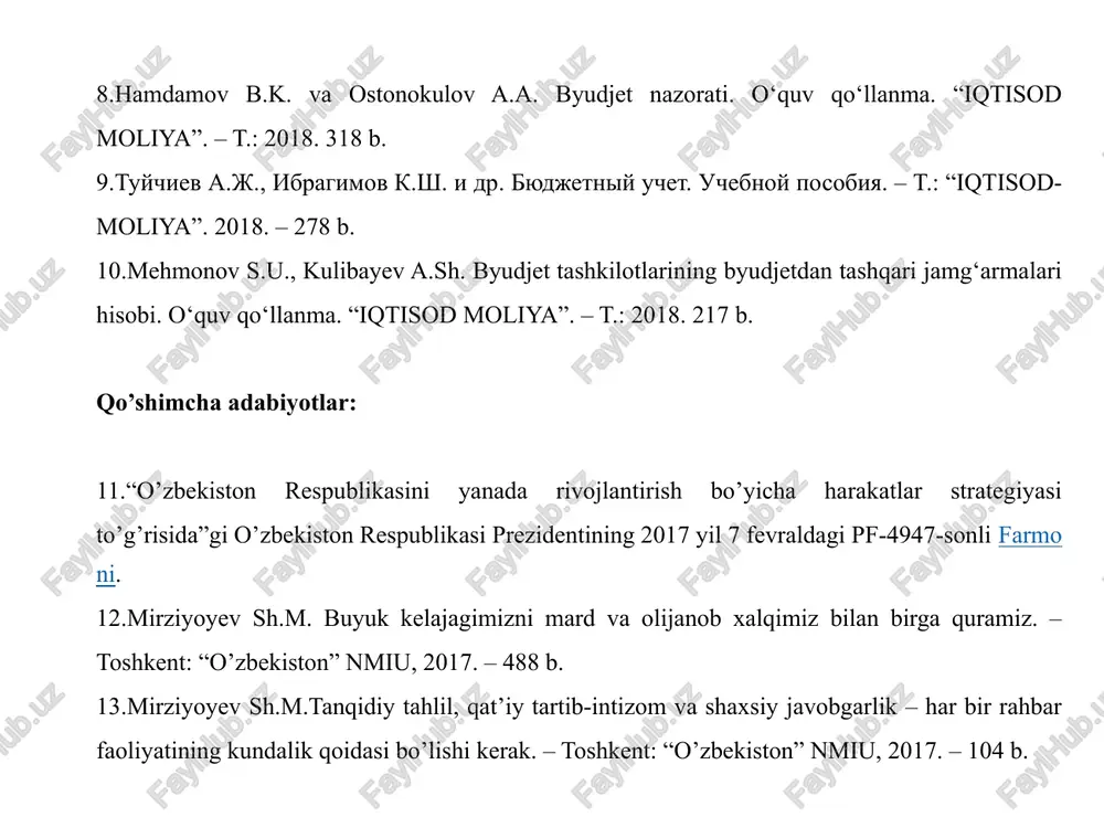 fikatlash va ularni tovar-moddiy zaxiralarni xarid qilish bilan bog'liq bo'lgan texnik shartlarga muvofiq sinash bo'yicha xarajatlar; tovar-moddiy zaxiralarni tayyorlash va ularni joriy joylashish yoki foydalanish joyiga etkazib berish bo'yicha transport-tayyorlov xarajatlari tovar-moddiy zaxiralarni xarid qilish bilan bevosita bog'liq bo'lgan boshqa xarajatlar tovar-moddiy zaxiralar tannarxiga kiritiladigan xarajatlar tovar –moddiy zahiralar kirimiga oid boshlang'ich xujjatlar (yuk xati, dalolatnomalar va boshqalar), qaydnomalar 296-son shakldagi material qimmatliklarning miqdor-qiymat hisobi daftari (kartochkasi)da hamda m-44-son shakldagi material zahiralar bo'yicha aylanma qaydnoma buxgalteriya hisobi registrlari (memorial order, bosh daftar) hisobot shakllari ( balans, nomoliyaviy aktivlar xarakati to'g'risida hisobot va boshqalar) tovar –moddiy zahiralar kirimini xujjatlashtirishning sxematik ko'rinishi inventar va xo'jalik jihozlarining hisobi moddiy javobgar shaxslar tomonidan buyumlarning nomi va miqdori bo'yicha m-17-son shakldagi materiallarning ombor hisobi daftarida yuritiladi. bu buyumlarning ombordan berilishi 434-son shakldagi yuk-xati (talabnoma) bo'yicha amalga oshiriladi. buyumlar ombordan berilayotganda tashkilotning, bo'limning nomi, foydalanishga topshirilgan yili va oyi ko'rsatilgan markirovkali shtamp qo'yiladi. markirovka bo'yoq (yuvganda …