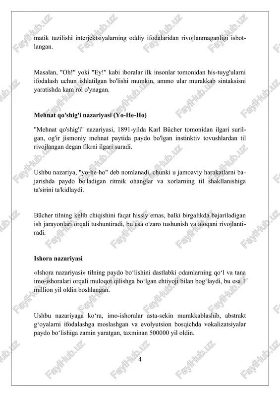 0 tagacha fonemani ishlatish imkoniyatini yaratdi. genetik omillar foxp2 geni nutq va til qobiliyatini rivojlantirishda muhim rol o'ynaydi, bu genning mutatsiyalari til buzilishlariga olib kelishi mumkin, jumladan grammatik qoidalarni tushunishda qiyinchiliklar. genetik tadqiqotlar shuni ko'rsatadiki, 7q31.2 xromosomadagi cntnap2 geni autizm va tilning rivojlanishi bilan bog'liq, bu tilning genetik asoslari murakkab ekanligini isbotlaydi. myh16 geni odamlarda jag' mushaklarining kichrayishiga sabab bo'lgan, bu esa nutq organlarining rivojlanishi uchun imkoniyat yaratgan deb taxmin qilinadi, taxminan 2.4 million yil oldin. ijtimoiy o'zaro ta'sir nazariyasi ijtimoiy oʻzaro taʼsir nazariyasi nutq rivojlanishini 2 bosqichda koʻradi: dastlab bolalar 10-12 oyligida imo-ishoralar bilan muloqot qiladi, keyin soʻzlar paydo boʻladi. bu nazariya taʼkidlashicha, til 18 oylikkacha boʻlgan bolalarda kattalar bilan oʻzaro taʼsir orqali rivojlanadi, ular bolalarning ehtiyojlarini qondirishda muhim rol oʻynaydi. oʻzaro taʼsir orqali, 24 oylikgacha bo'lgan bolalar tilni oʻrganadilar; bu jarayonda kattalar nutqni soddalashtiradi, yaʼni 'ona tili' ishlatiladi, bu tilni oʻrganishni osonlashtiradi. ong va tilning rivojlanishi olimlar nutqning …
