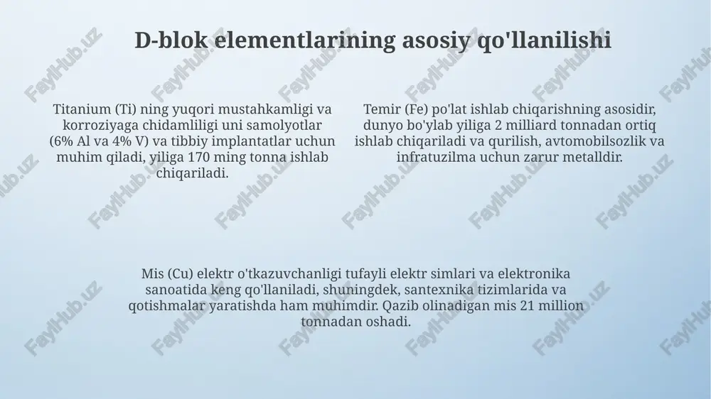 o'tish metallarining xususiyatlari va ahamiyati - Page 4