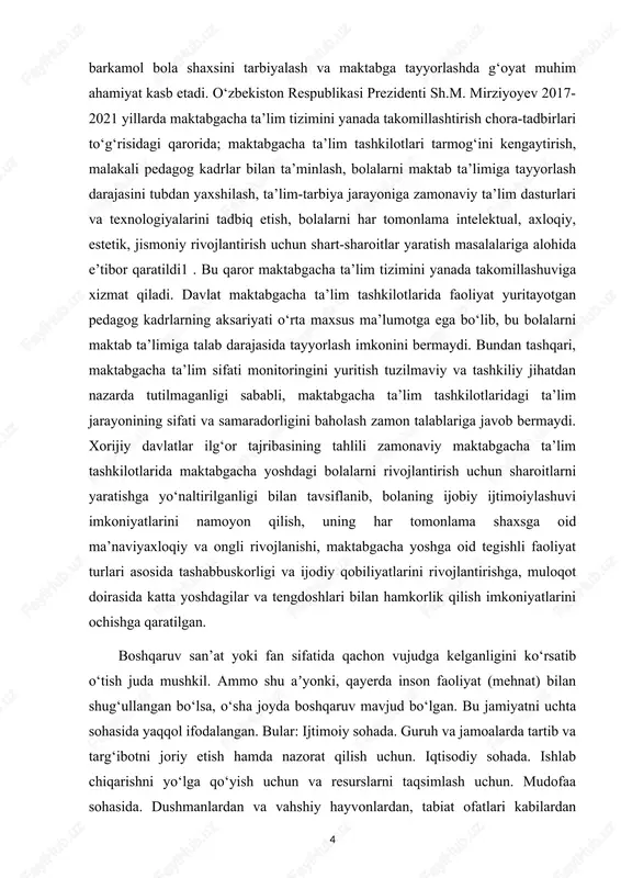 h uchun umumiy tarzda tartibga keltirishga, barpo etishga, takomillashtirishga, qisqartirishga yoki obyekt tuzilishini o‘zgartirishga qaratilgan, subyektning obyektga turli ko‘rinish va darajalarda ta’sir etish jarayoniga aytiladi. boshqaruvni turli nazariyalar asosida tasniflab, bir qator darajalarini aniqlash mumkin, ammo amaliyot nuqtai nazaridan kelib chiqqan holda uning mazmundorligini inobatga olib, ikki darajaga ajratish maqsadga muvofiq: - boshqaruvning birinchi darajasi-jamiyat rivojlanishining turli davriy bosqichlarida institutlar faoliyat mexanizmini aniq tushuntira olishga qodir bo‘lgan falsafiy, pedagogik, siyosiy, iqtisodiy va sotsiologik majmuasidan tarkib topgan boshqaruv nazariyasi; - boshqaruvning ikkinchi darajasi-boshqaruv obyektlarining yig‘indisi, amaliy bilim va ko‘nikmalarni, aniqroq aytganda, jamiyat taraqqiyotini ta’minlash maqsadida fundamental ilmiy nazariyalarni (matematika, mantiq, pedagogika,psixologiya, akmeologiya) qamrab olgan amaliy fan”. boshqaruvning maqsadi, sohalari, yo‘naltirilganligi, qo‘llaniladigan usul va texnikalarini inobatga olgan holda uni umumiy, xususiy, shoshilinch, taktik va strategik kabi turlarga ajratish mumkin. boshqaruv masalalarida tadqiqot olib borgan nemis olimlari v. zigert va l. lang boshqaruvga quyidagicha ta’rif berganlar: “boshqaruv – bu odamlarni boshqarish va mablag‘lardan …