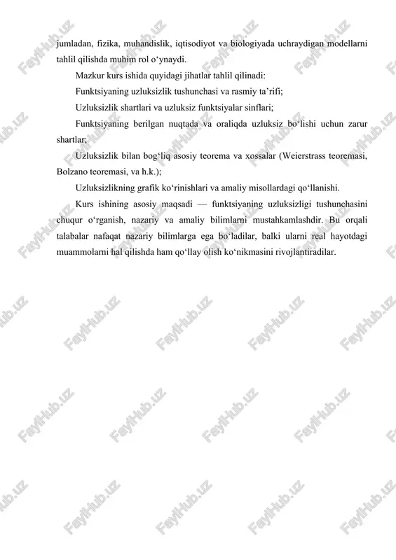 i bo`ladi. lekin yt`=yx`xt`dt va dx=xt`dt larni e`tiborga olsak, dy=yx`dx formulaga ega bo`lamiz, ya`ni differensialning avvalgi ko`rinishiga qaytamiz. shunday qilib, differensial formasi o`zgarmadi, ya`ni funksiya differensialining formasi x erkli o`zgaruvchi bo`lganda ham, erksiz (oraliq) o`zgaruvchi bo`lganda ham bir xil ko`rinishda bo`ladi: differensial hosila va hosila qaysi o`zgaruvchi bo`yicha olinayotgan bo`lsa o`sha o`zgaruvchi differensiali ko`paytmasiga teng bo`ladi. bu xossa differensial ko`rinishning invariantligi deyiladi. shuni aytib o`tish lozimki, bu xossada faqat differensial formasining saqlanishi haqida gap boradi. agar x erkli o`zgaruvchi bo`lsa, u holda dx=(x; x erksiz o`zgaruvchi bo`lsa, u holda, umuman olganda, dx((x bo`ladi. misol. berilgan. 1) x erkli o`zgaruvchi bo`lganda va 2) x=t5+t2-3 bo`lganda dy ni hisoblang. yechish. 1) (2.2) formulaga ko`ra 2) differensial formasining invariantlik xossasidan foydalansak, bo`lib, ga ega bo`lamiz. yuqorida ta`kidlaganimizdek, x0 nuqtada differensiallanuvchi y=f(x) funksiya uchun (y(f`(x0)dx, ya`ni (y(dy taqribiy tenglik o`rinli. shu taqribiy tenglik matematik analizning nazariy va tatbiqiy masalalarida muhim ahamiyatga ega bo`lib, differensialning …