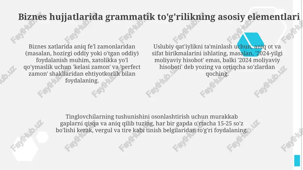 ish qogʻozlarining grammatik tarkibi - Page 4