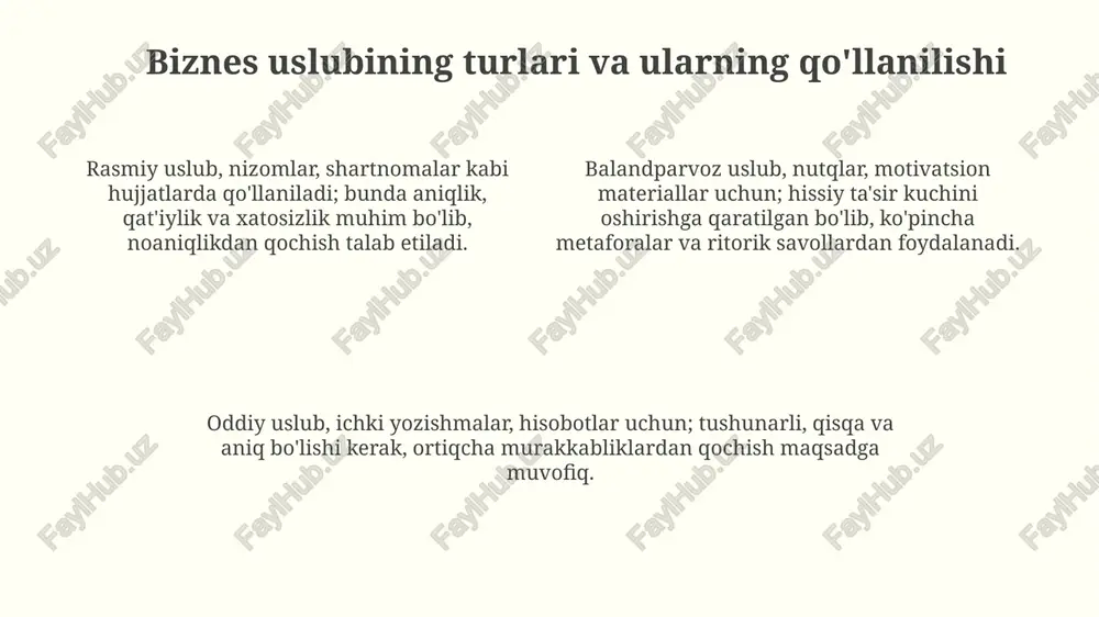 biznes tilining asosiy xususiyatlari - Page 4