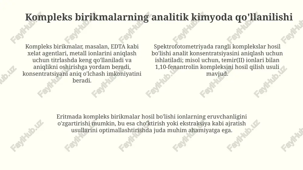 kompleks birikmalarning analitik kimyodagi ahamiyati - Page 4