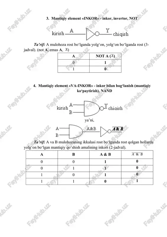 arifmetik va mantiqiy amallar buyruqlarini bajarish. 6-variant - Page 4
