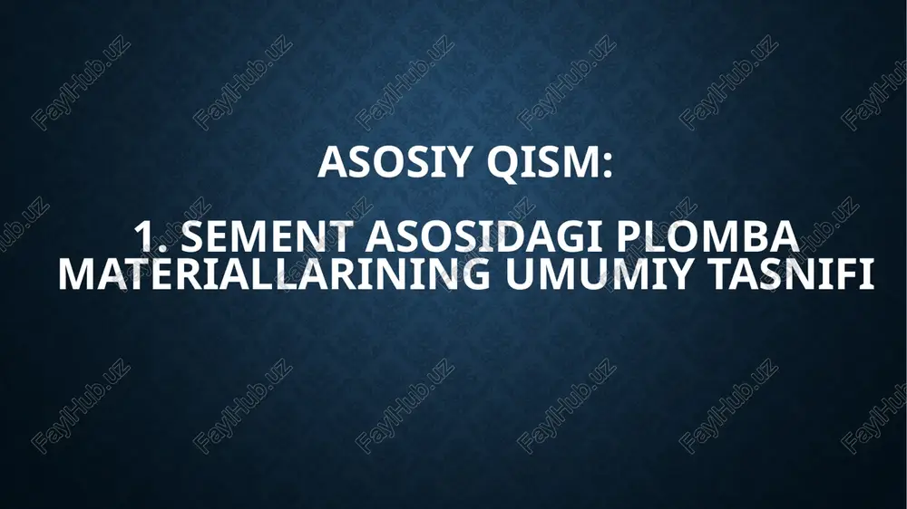 ologik asbob va ashyolar. — toshkent, 2005. — 94 b. unilibrary.uz bahodirova r.n. va boshq. terapevtik stomatologiya. — (darslik, o‘zbek tilida). bsmi book bekjanova o.e., yusupalixodjayeva s.x., shukurova u.a., alimova d.m. klinik restavratsion stomatologiya. — toshkent, 2019. e-library sammu andijon davlat tibbiyot instituti. ortopedik stomatologiya propedevtikasi (o‘quv-uslubiy material). — andijon, 2024. adti andijon davlat tibbiyot instituti. preklinik restavratsion stomatologiya (o‘quv-uslubiy qo‘llanma). — andijon, 2024. adti image2.png image3.png image4.jpeg image5.jpeg image6.jpeg image7.jpeg image8.jpeg image9.jpeg image10.jpeg image11.jpeg /docprops/thumbnail.jpeg