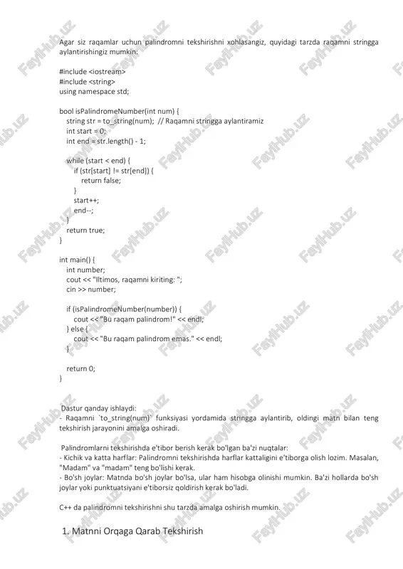 palindrom funksiyasi c++ - Page 4