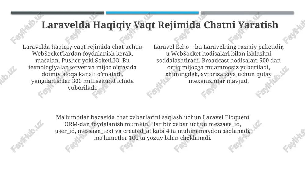laravelda real time chat ilovasini yaratish - Page 4