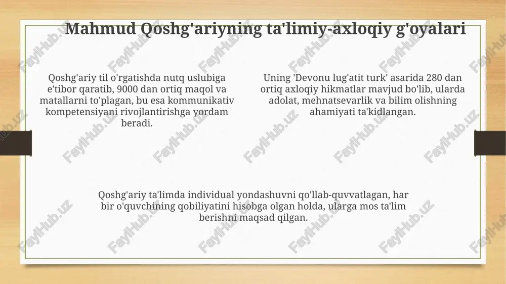 mahmud qoshĝariyning pedagogik qarashlari - Page 4