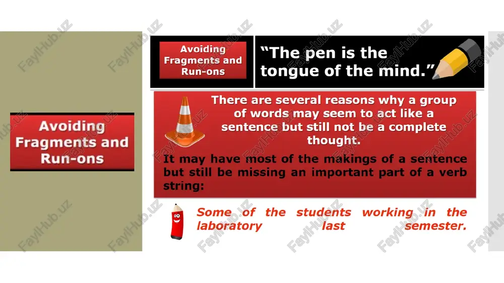 creating effective sentences: fragments and run-ons - Page 4